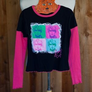 Vintage Y2K Stuff By Hilary Duff 100% Cotton Long Sleeve Shirt Kids 7/8Y